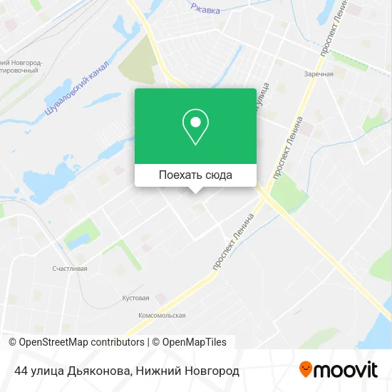 Карта 44 улица Дьяконова