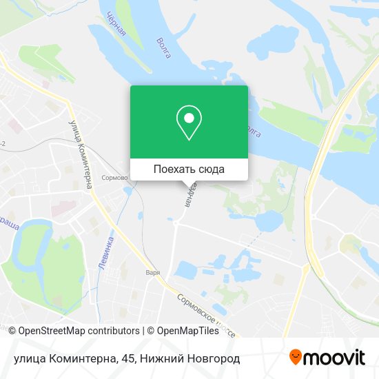 Карта улица Коминтерна, 45
