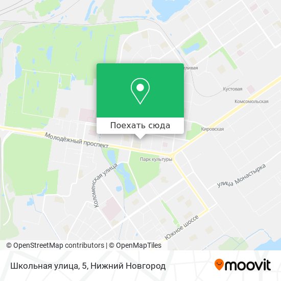 Карта Школьная улица, 5