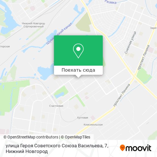 Карта улица Героя Советского Союза Васильева, 7