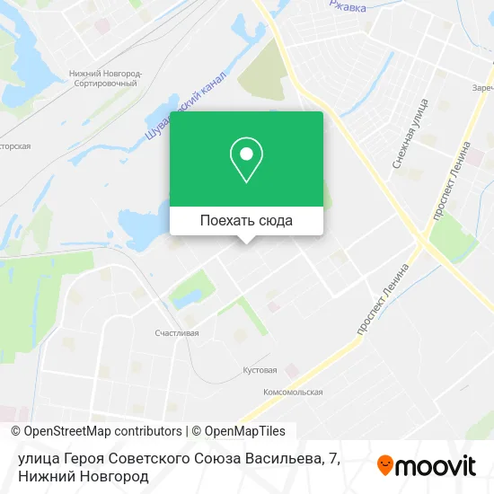 Карта улица Героя Советского Союза Васильева, 7