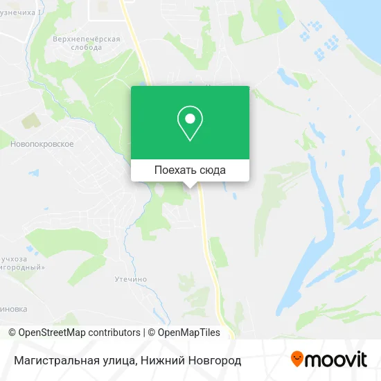 Карта Магистральная улица