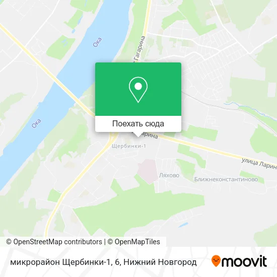 Карта микрорайон Щербинки-1, 6