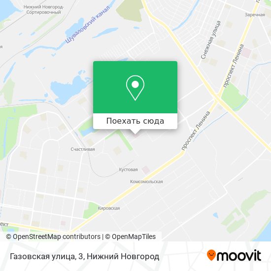 Карта Газовская улица, 3