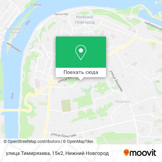 Карта улица Тимирязева, 15к2