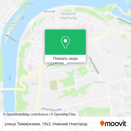 Карта улица Тимирязева, 15к2