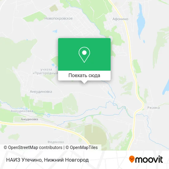 Карта НАИЗ Утечино