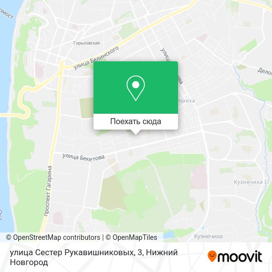 Карта улица Сестер Рукавишниковых, 3