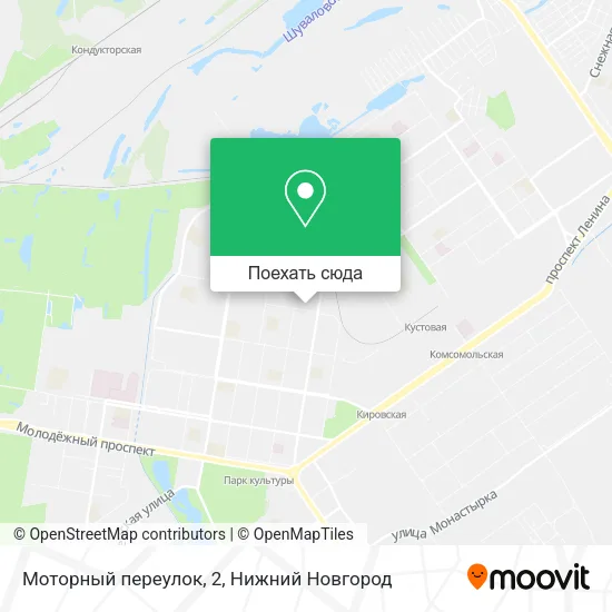 Карта Моторный переулок, 2