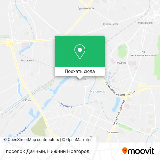 Карта посёлок Дачный