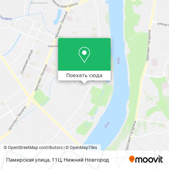 Карта Памирская улица, 11Ц