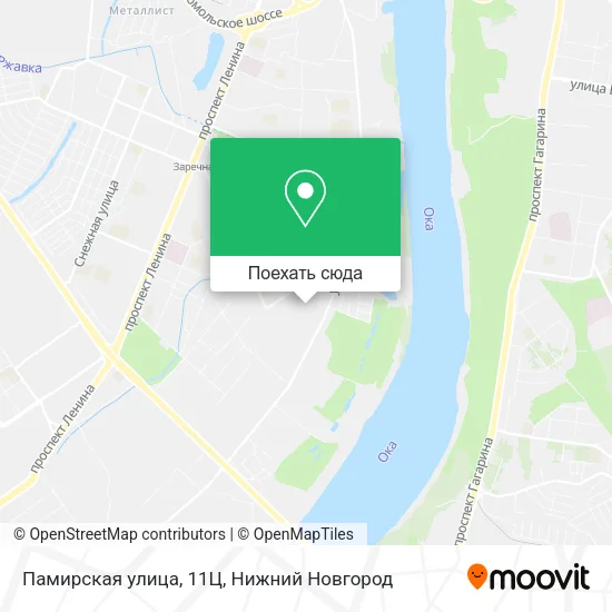 Карта Памирская улица, 11Ц