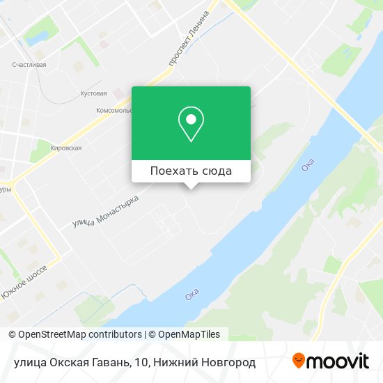 Карта улица Окская Гавань, 10