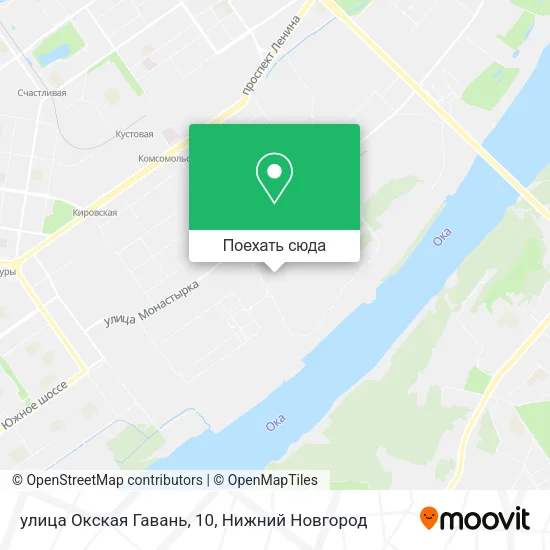 Карта улица Окская Гавань, 10