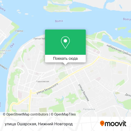 Карта улица Ошарская