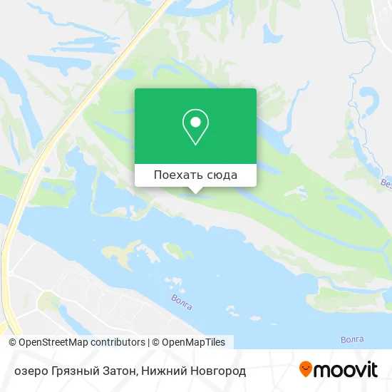 Карта озеро Грязный Затон