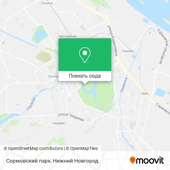 Карта Сормовский парк