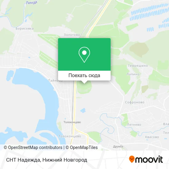 Карта СНТ Надежда