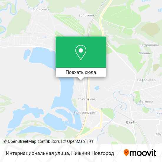 Карта Интернациональная улица
