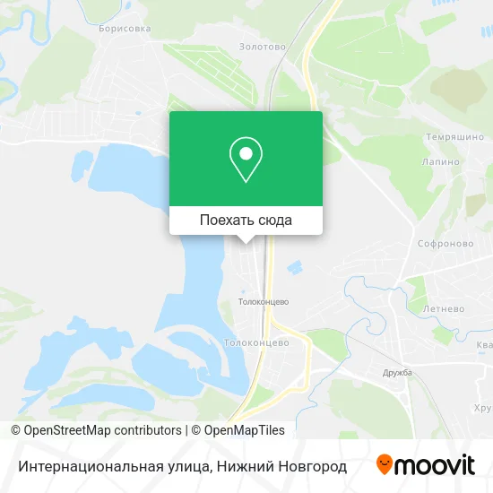 Карта Интернациональная улица