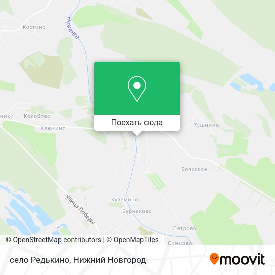 Карта село Редькино