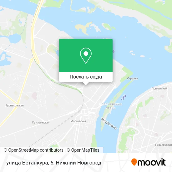 Карта улица Бетанкура, 6