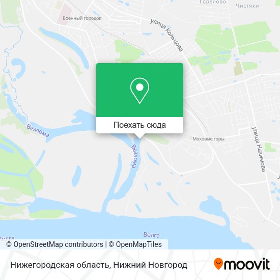 Карта Нижегородская область