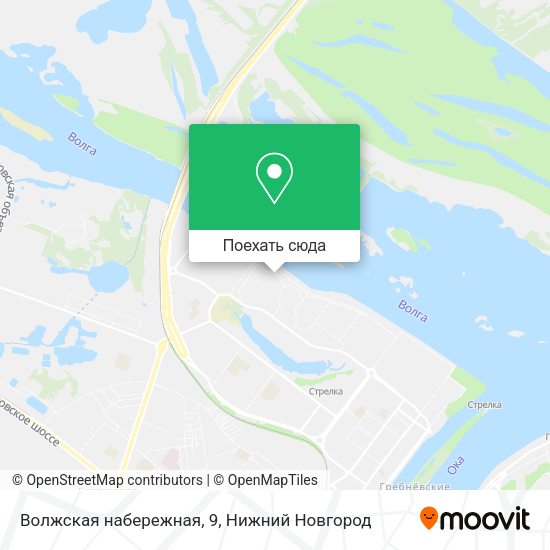 Карта Волжская набережная, 9