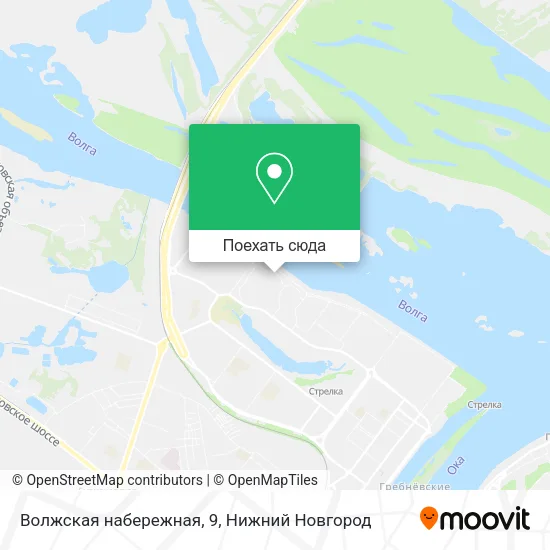 Карта Волжская набережная, 9