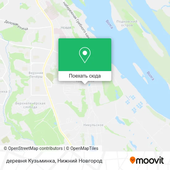 Карта деревня Кузьминка