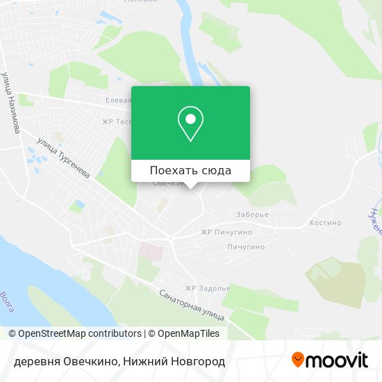 Карта деревня Овечкино
