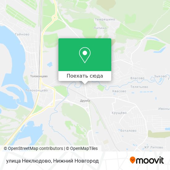 Карта улица Неклюдово