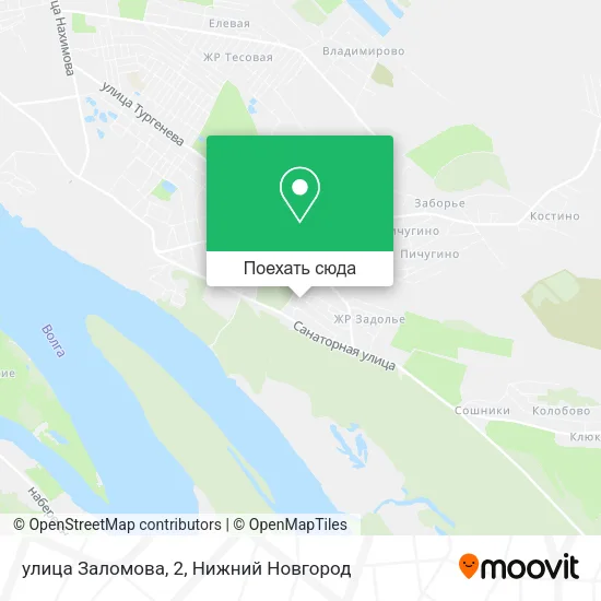 Карта улица Заломова, 2