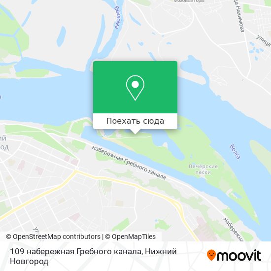 Карта 109 набережная Гребного канала