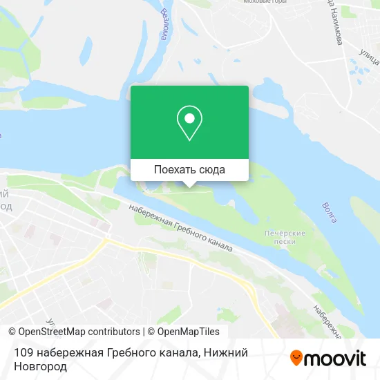 Карта 109 набережная Гребного канала