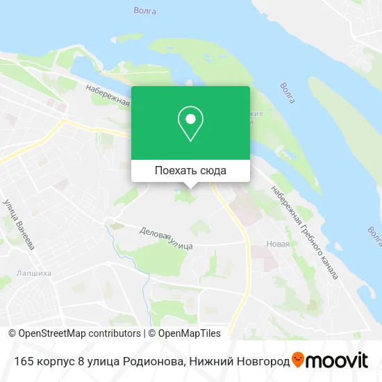 Карта 165 корпус 8 улица Родионова