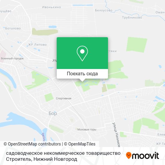 Карта cадоводческое некоммерческое товарищество Строитель