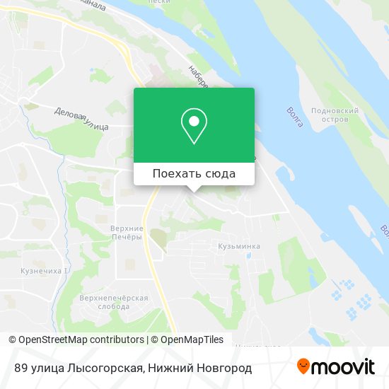 Карта 89 улица Лысогорская