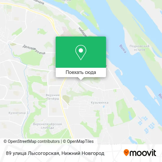 Карта 89 улица Лысогорская