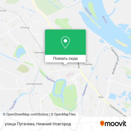 Карта улица Пугачева