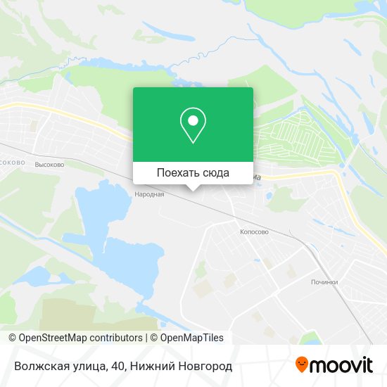Карта Волжская улица, 40