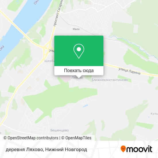 Карта деревня Ляхово