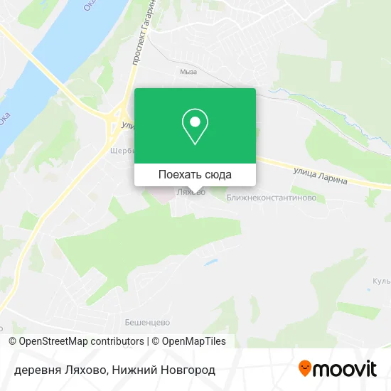 Карта деревня Ляхово