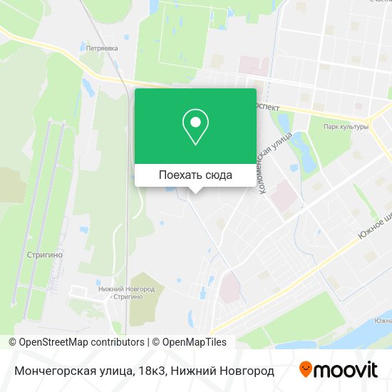 Карта Мончегорская улица, 18к3