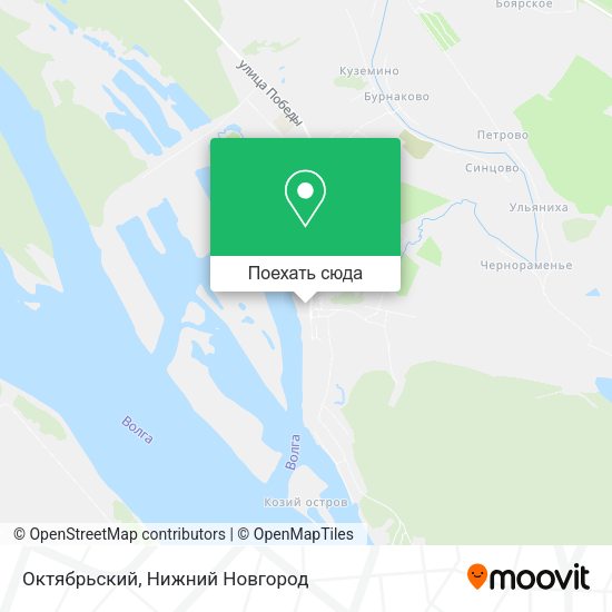 Карта Октябрьский