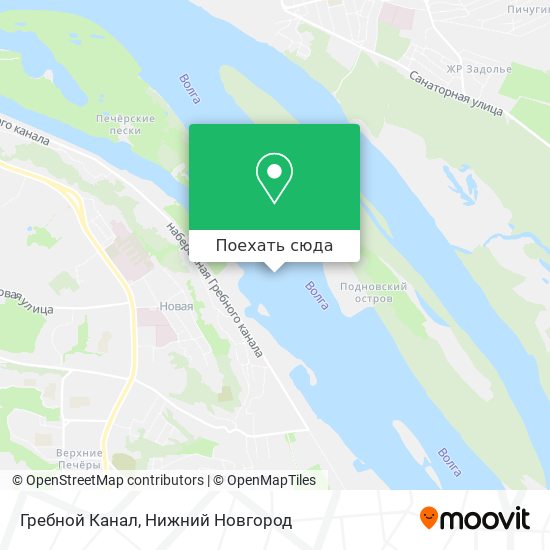Карта Гребной Канал