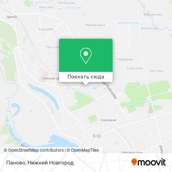 Карта Паново