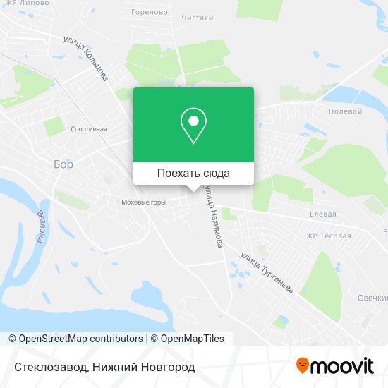Карта Стеклозавод