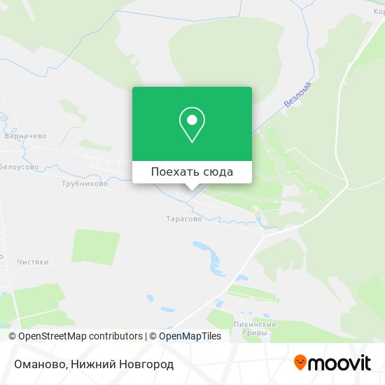Карта Оманово