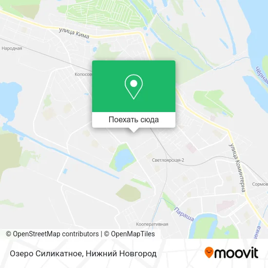 Карта Озеро Силикатное